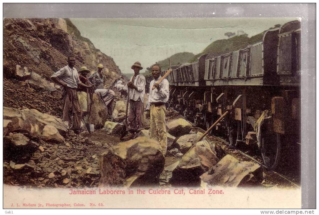 Panama --- Jamaican Laborers In The Culebra Cut , Canal Zone - Panama