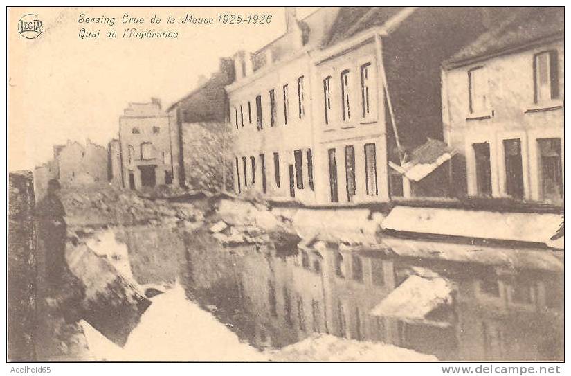 Seraing, Crue De Le Meuse (overstroming, Flood) Quai De L'Esperance - Überschwemmungen