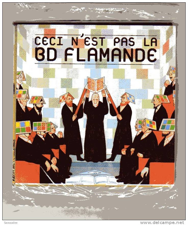 AUTOCOLLANT - CECI N´EST PAS LA BD FLAMANDE - VLAAMS FONDS VOOR DE LETTEREN - POCHETTE DE 20 - Stickers