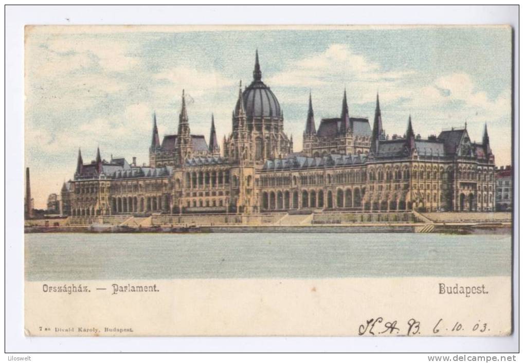 BUDAPEST Orszaghaz Parlament 1903 - Ungarn