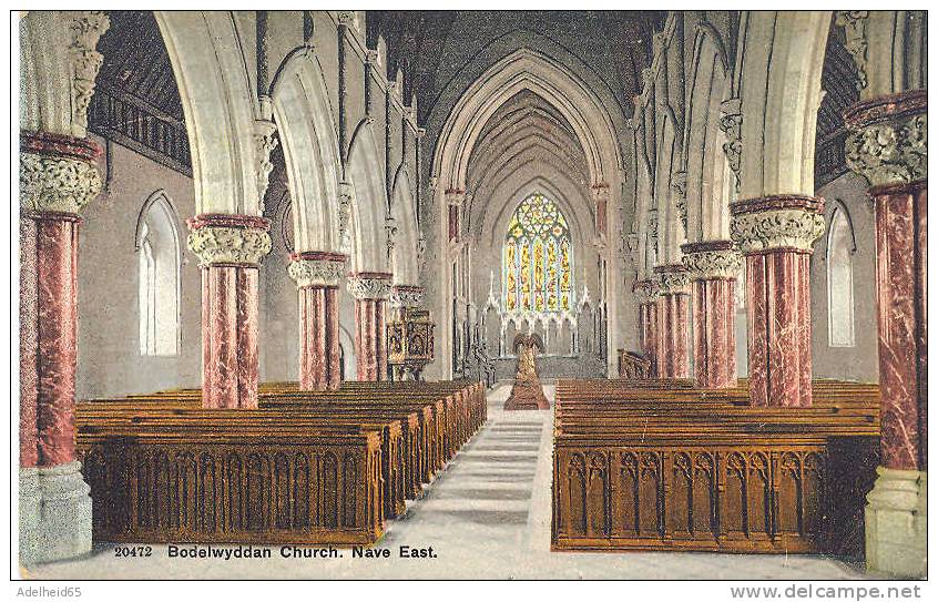 Bodelwyddan Church. Nave East Ca 1905 - Denbighshire