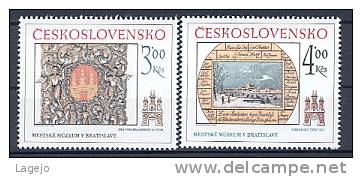 TCHECOSLOVAQUIE 2589/90 Histoire De Bratislava - Nuevos