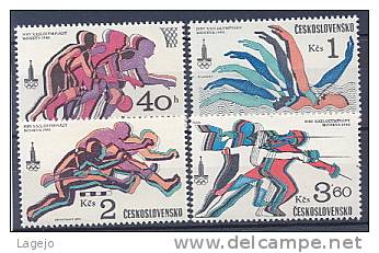 TCHECOSLOVAQUIE 2371/74 Jeux Olympiques Moscou - Neufs