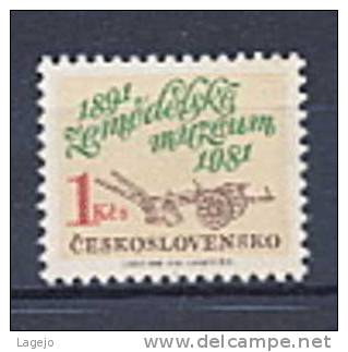 TCHECOSLOVAQUIE 2441 Musée De L'agriculture - Unused Stamps