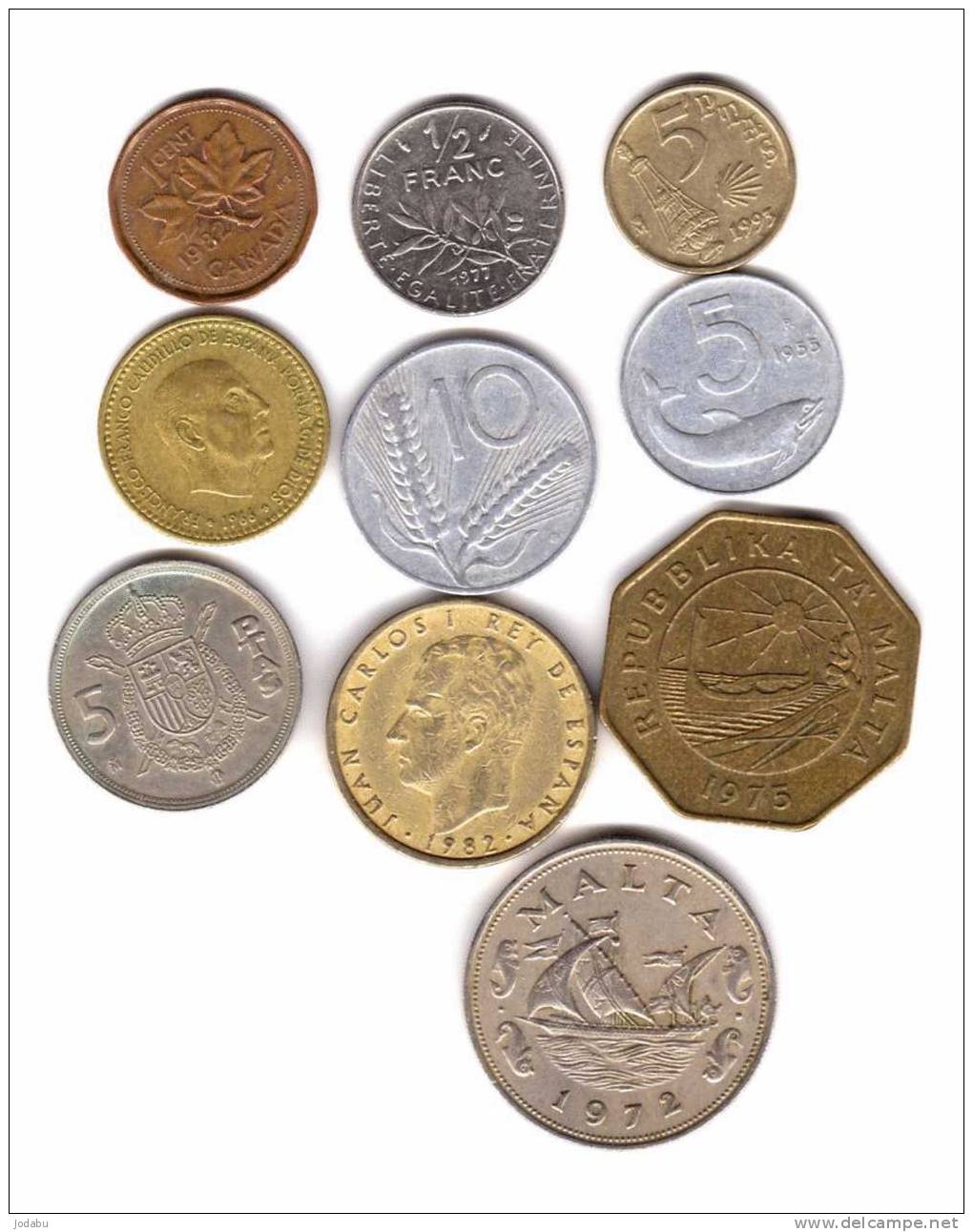 10 Pieces Du Monde (france 1) (canada 1) (italie 2) (espagne 4) (malte 2) - Autres – Europe