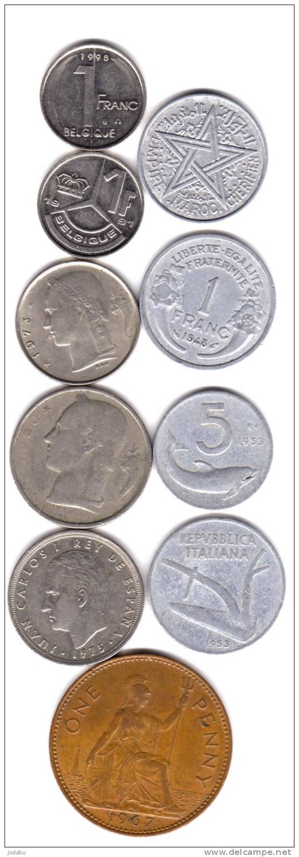 10 Pieces Du Monde (france 1) (angleterre 1) (espagne 1) (belgique 4) (italie 2) (maroc 1) - Sonstige – Europa