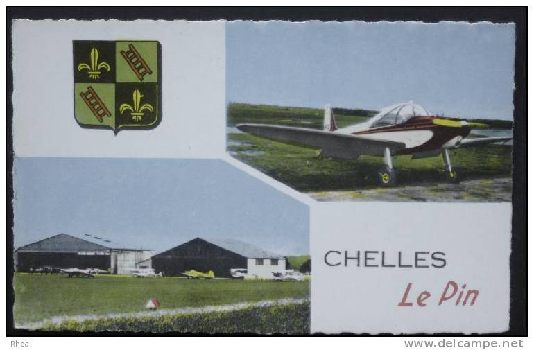 60 Chelles Avion Aviation Aeroport Aerodrome    D60D  K60025K  C60145C RH058100 - Aerodrome