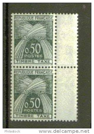 FRANCE TAXE N° 93 ** Paire - 1960-.... Neufs