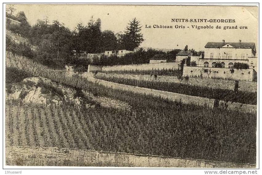 Carte Postale Ancienne Nuits Saint Georges - Le Château Gris - Vignoble De Grand Cru - Viticulture - Nuits Saint Georges