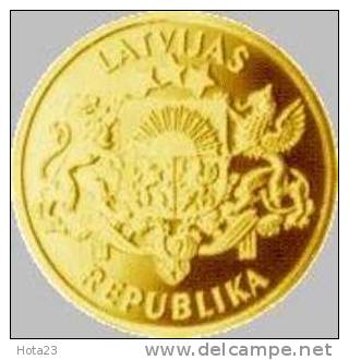 (!) Latvia 100 Lati 1993 Y , 27.00 Mm,  - 13.338  Grams Gold  RRR - Lettonie