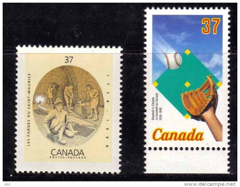 Canada 1988  N°Y.T. :  1062 Et 1063** - Ungebraucht