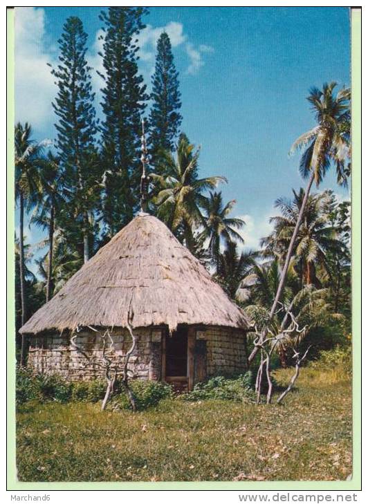 TOM.NOUVELLE CALEDONIE.UNE CASE DE CHEF A POINDIMIE  ..MODERNE TIMBRE N°346-360 - Nouvelle Calédonie