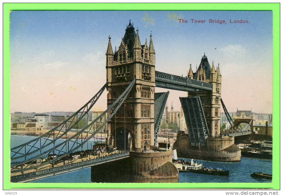 LONDON, UK - THE TOWER BRIDGE - ANIMATED - SHIP - - Autres & Non Classés