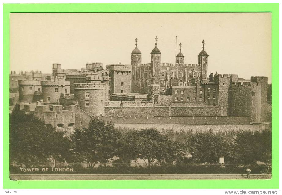 LONDON, UK  - TOWER OF LONDON - ANIMATED - C.F. CASTLE´S LESCO SERIES - Tower Of London