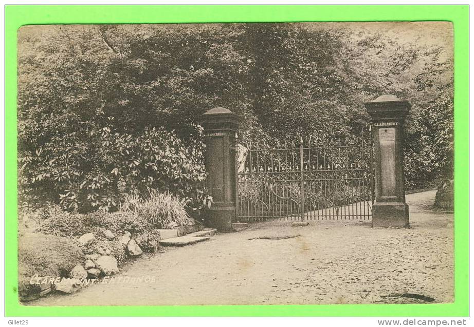 CLAREMONT - ENTRANCE - CARD TRAVEL IN 1912 - MISTAKE WRITTEN CLARMOUNT ENTRANCE - - Andere & Zonder Classificatie