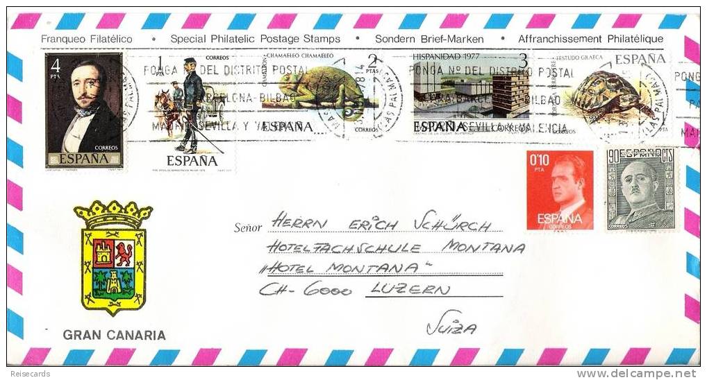 Ansichtskartenbrief Gran Canaria - Storia Postale