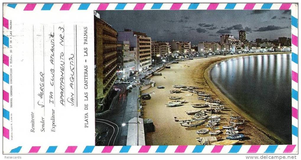 Ansichtskartenbrief Gran Canaria - Storia Postale