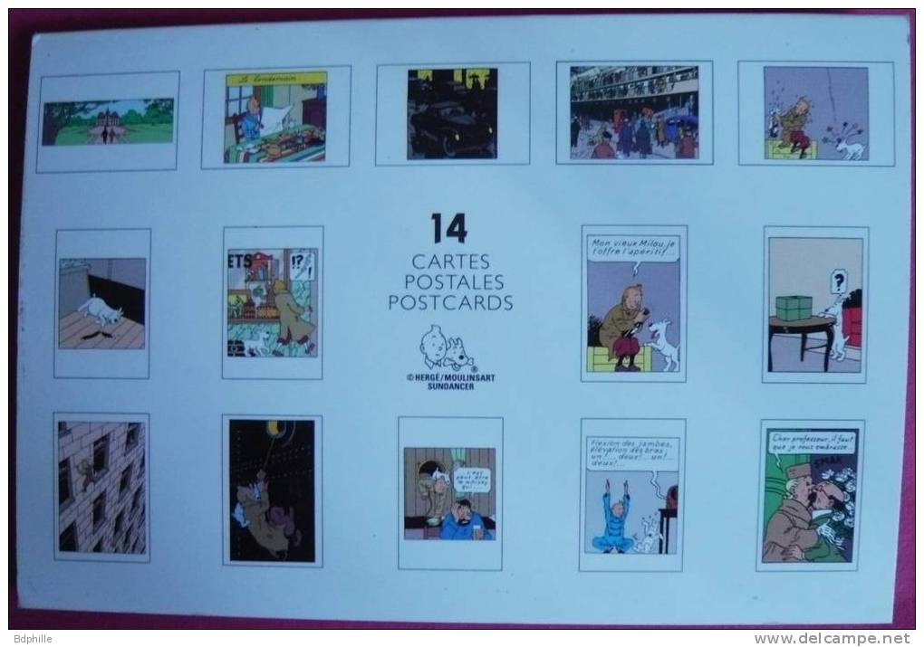 Les Aventures  De TINTIN Carnet De 14 CARTES POSTALES - Postcards