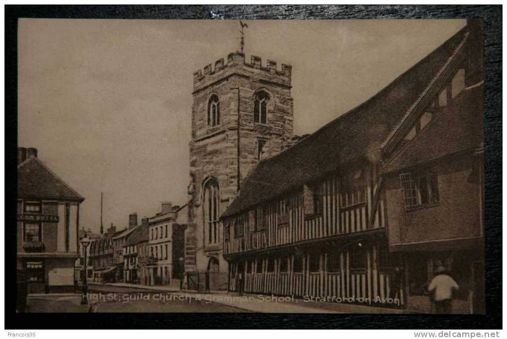 Stratford On Avon - High St Guild Church & Grammar School - Unused - - Stratford Upon Avon