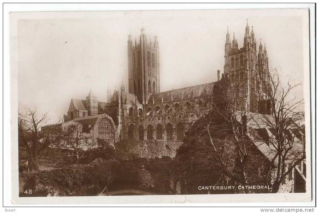 CPA Royaume-Uni.- Canterbury Cathedral N°48. Réal Photograph. - Canterbury