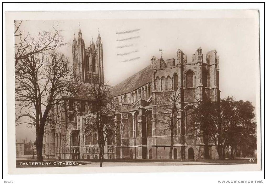 CPA Royaume-Uni.-Canterbury Cathedral.n°47 Réal Photograph. - Canterbury
