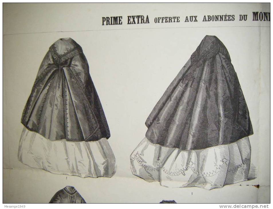 Robes Confections Pour Le Printemps 1863-- Maison Veuve Robert A Paris -prime Extra Offerte -moniteur Des Dames Etc... - Autres & Non Classés