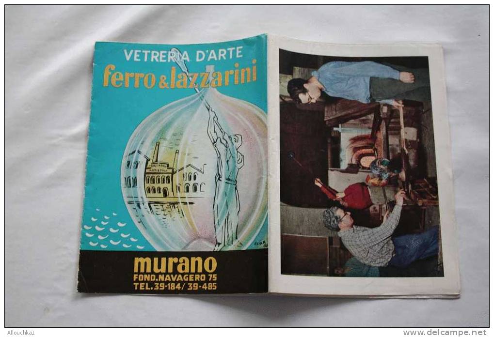 1960-GUIDE PLAN RESEAU TOURISTIQUE-MURANO -VERRERIE -ITALIE- INDICAZIONI -ENTE PROVINCIALE TURISMO-INDICAZIONI-STORICO - Europe