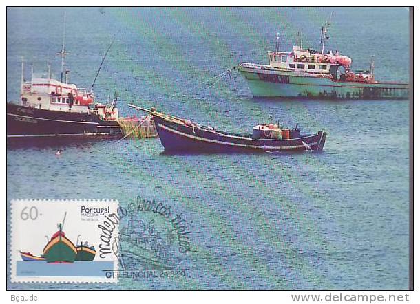 MADERE CARTE Maximum  NUM.YVERT 147 BATEAU TRADITIONNEL - Tarjetas – Máximo