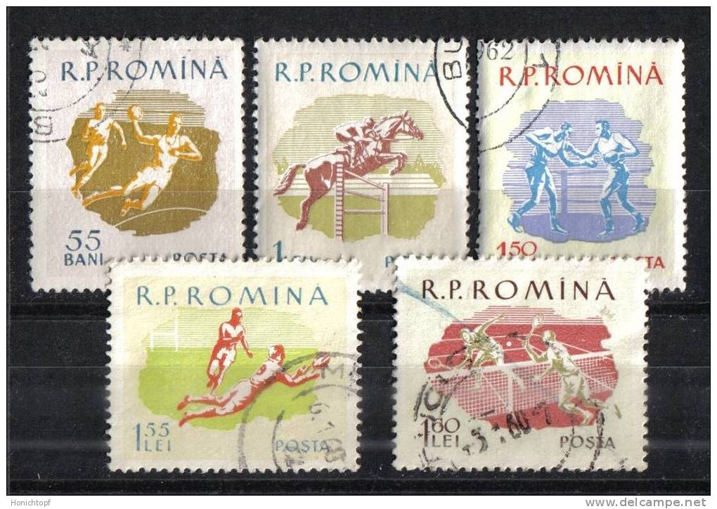 Rumänien; 1959; Michel 1805/9 O; Sport; 5 Werte - Used Stamps