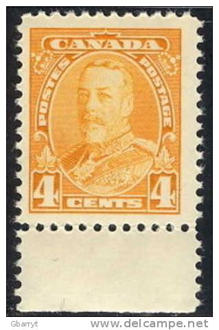 Canada Scott # 220 MNH VF George V Pictorial Issue. Bottom Row Single With Selvedge..................M1 - Ungebraucht