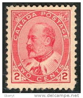 Canada Unitrade 90 MNH VF King Edward VII 2 Cent Carmine...............................M19 - Neufs