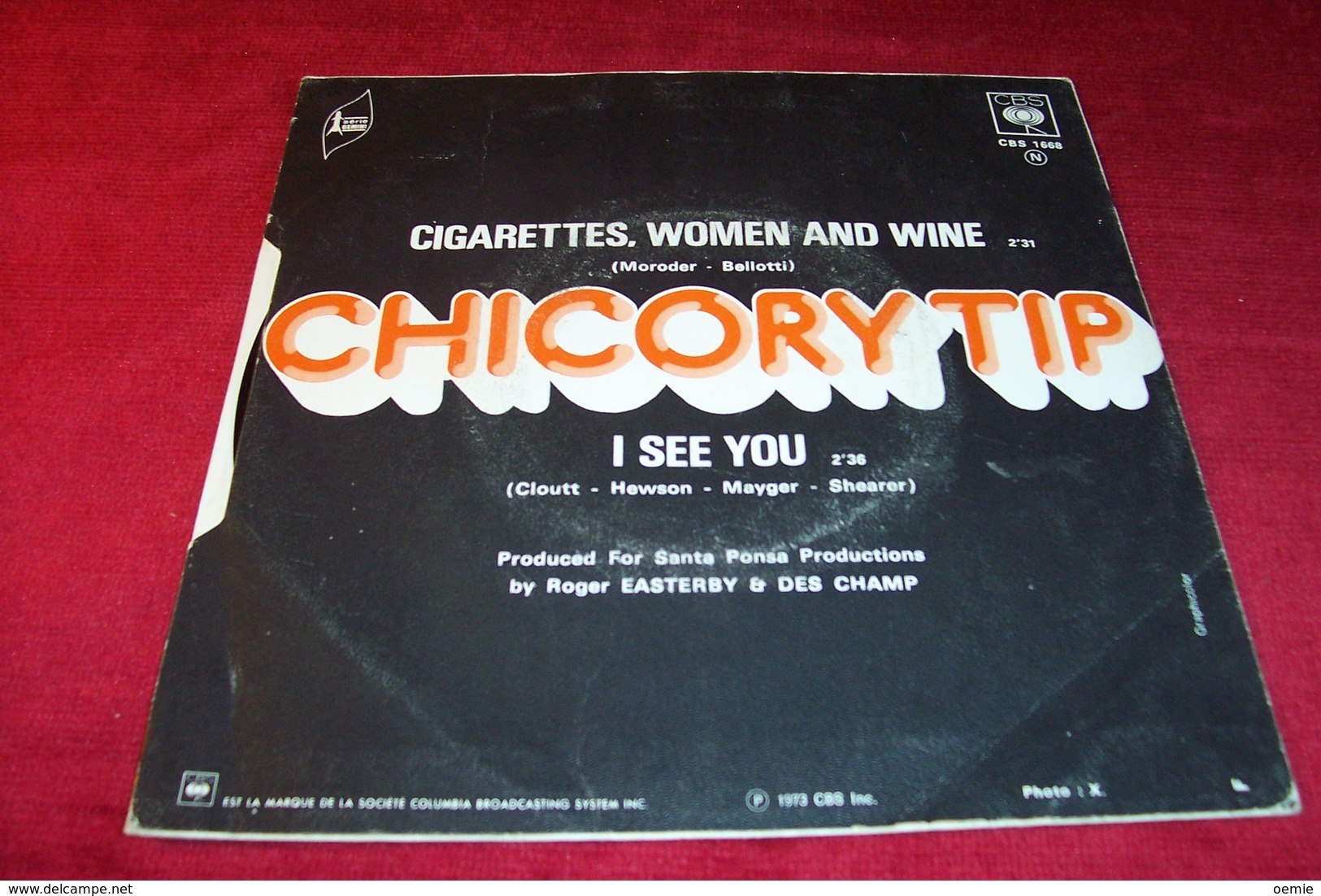 CHICORY  TIP  °°°   LOT DE  2  / 45  TOURS - Complete Collections