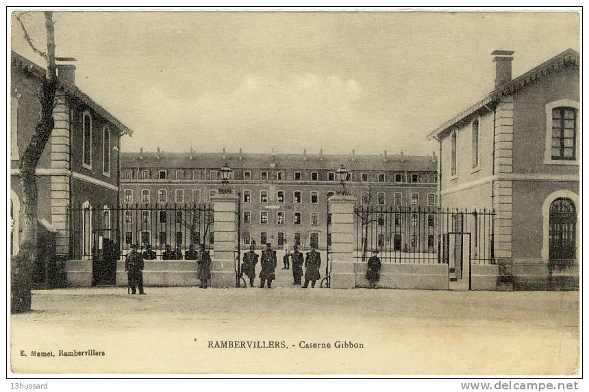 Carte Postale Ancienne Rambervillers - Caserne Gibbon - Militaire, Armée - Rambervillers