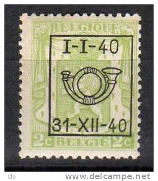 PO 437   **  Cob 15 - Typo Precancels 1936-51 (Small Seal Of The State)