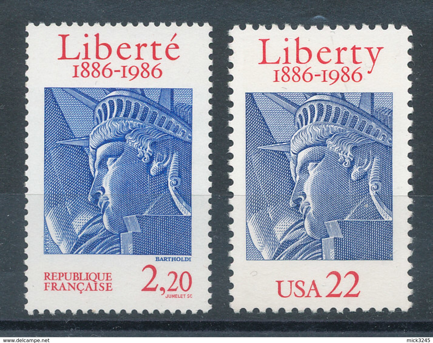 2421** Statue De La Liberté - Emission Commune France-USA - Unused Stamps