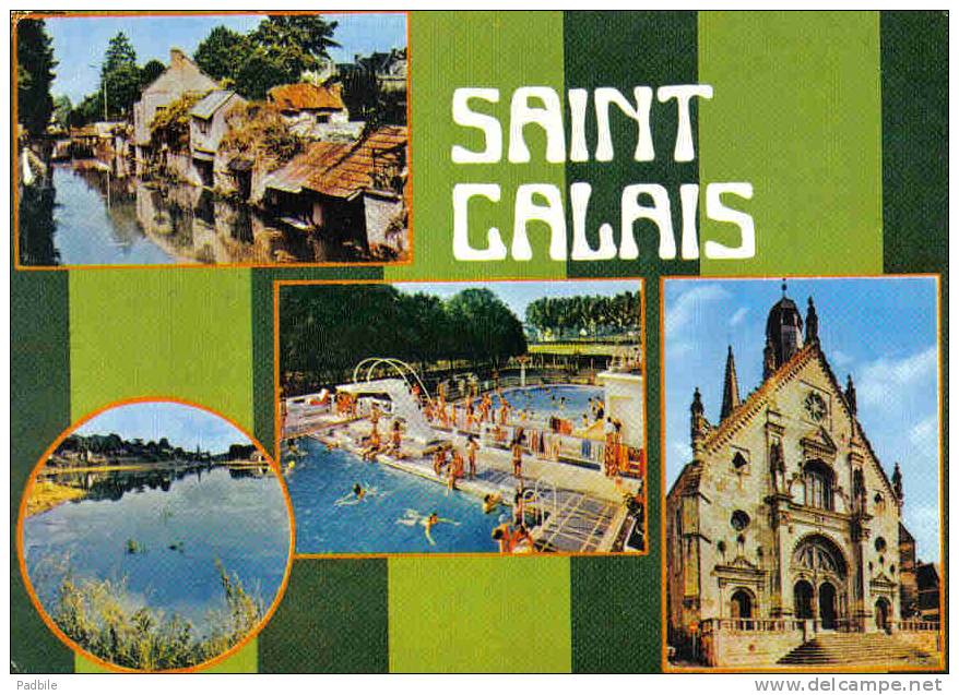 Carte Postale 72. Saint-Calais  Trés Beau Plan - Saint Calais