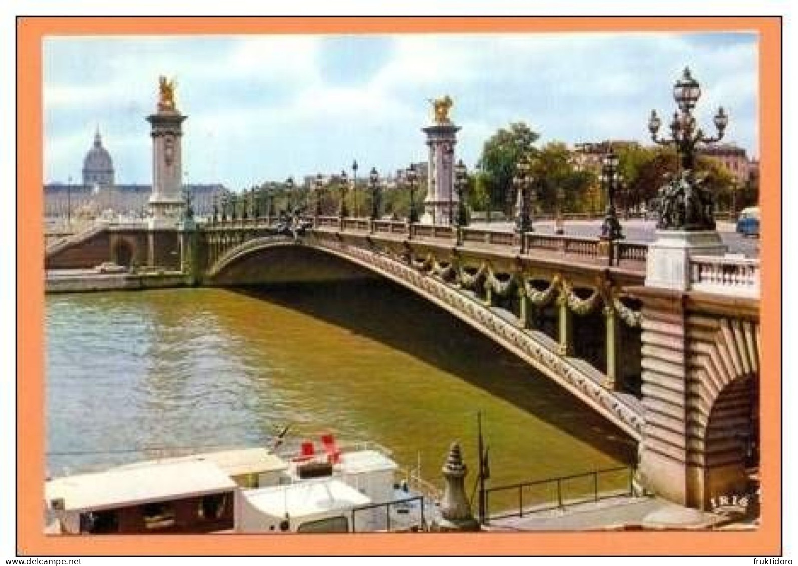 AKFR France Postcards Paris - Arc De Triomphe - Bridge Alexandre III - Louvre Museum - Verzamelingen & Kavels