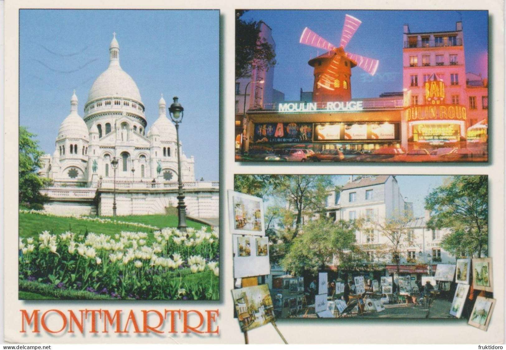 AKFR France Postcards Paris - Arc de Triomphe - Bridge Alexandre III - Louvre Museum