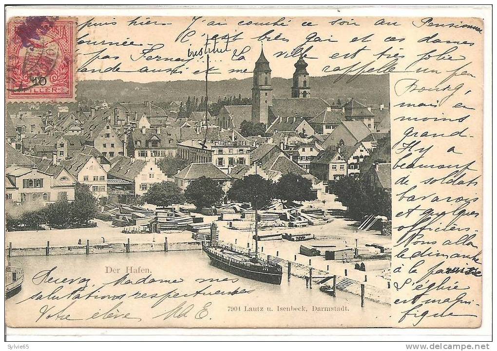 DER HAFEN-cpa 1900 - Darmstadt