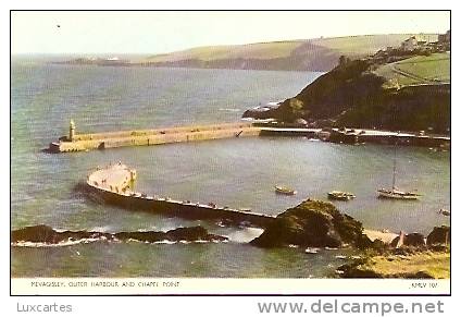 MEVAGISSEY .OUTER HARBOUR AND CHAPEL POINT. - Sonstige & Ohne Zuordnung