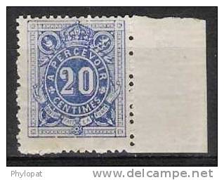 BELGIQUE Taxe 1870 N°2 Neuf ** Affaire 30% Cote - Briefmarken