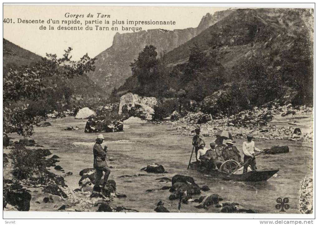 Gorges Du Tarn . Descente Du Tarn . Beau Plan De Barque. - Autres & Non Classés