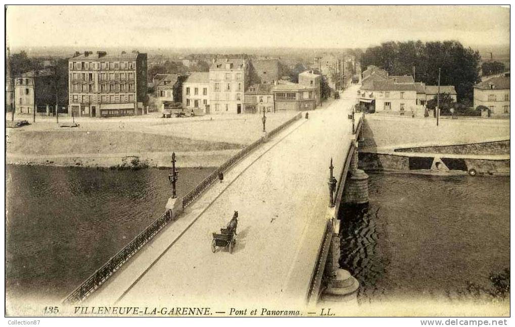 92 - HAUT SEINE - VILLENEUVE La GARENNE - PONT Et PANORAMA - Villeneuve La Garenne