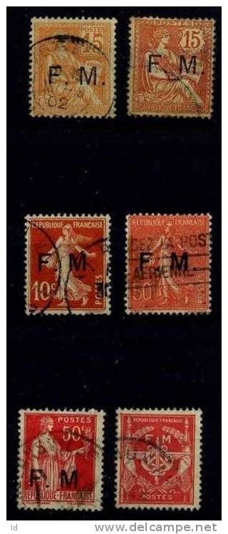 PETIT LOT OBLITERE - Military Postage Stamps