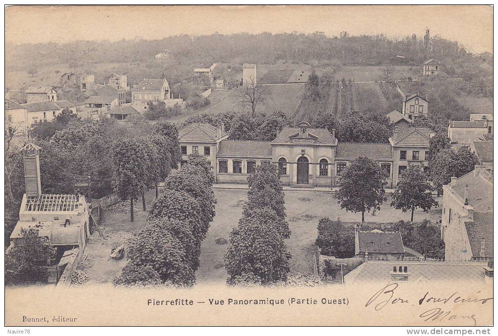 93 Cpa Pierrefitte   ECOLE COMMUNALE Et MAISON EN CONSTRUCTION - Pierrefitte Sur Seine