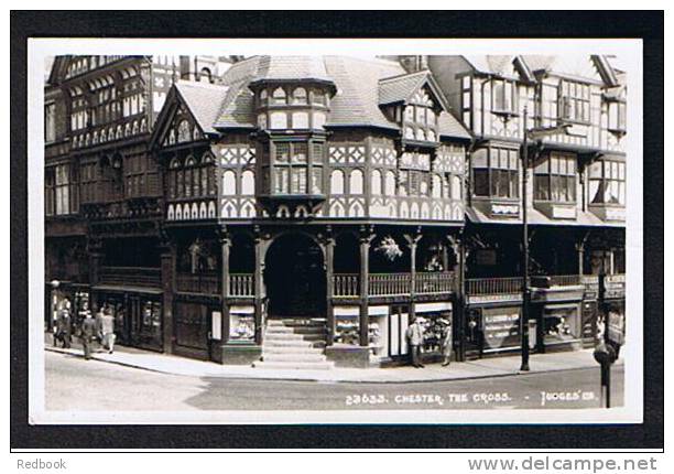 Judges Real Photo Postcard The Cross & Shops Chester Cheshire - Ref 307 - Chester