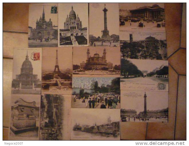 LOT DE 15CPA De Paris~~ 75~~dont 70% D´animations - Loten, Series, Verzamelingen