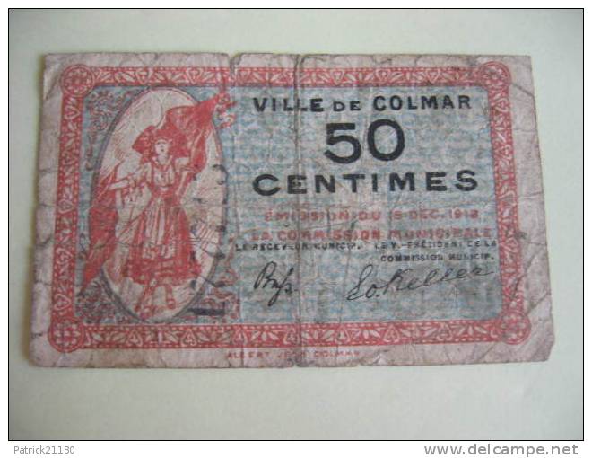 COLMAR  0.5F    PIROT N° 1 - Notgeld