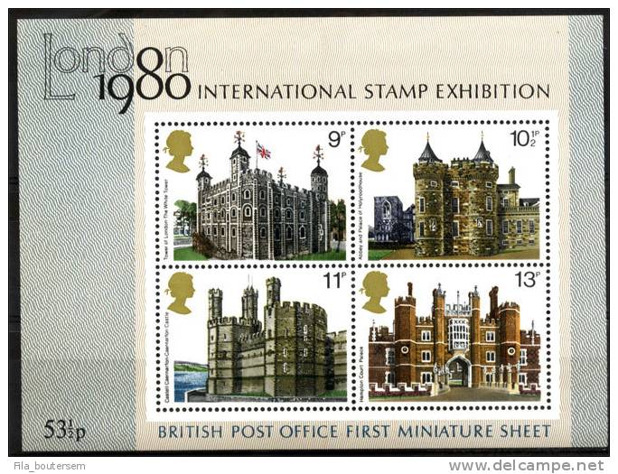 GRANDE BRETAGNE : 01-03-1978 (**) MNH  Bloc - Yvert BF1 : London 1980 Exhibition. - Blocs-feuillets