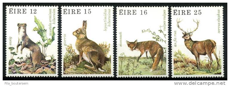 IRLANDE : 30-07-1980 (**) MNH  Set 4v + Bloc - Yvert 424-427 + BF3 : Faune Et Flore. - Unused Stamps